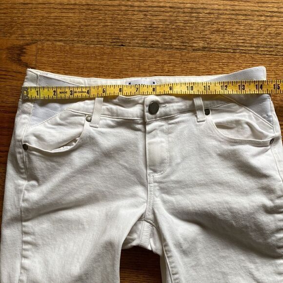 Paige Skyline Ankle Peg Stretch White Skinny Jeans Size 26 - Picture 14 of 16